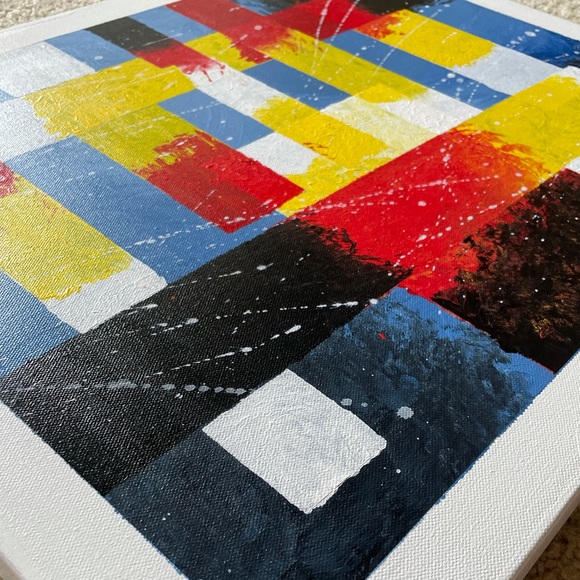 Abstract handmade art - canvas art - Picture 3 of 3